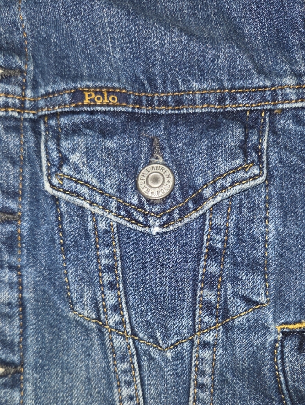 Ralph Lauren Kids Dark Blue Denim Jean Jacket - Picture 7 of 8